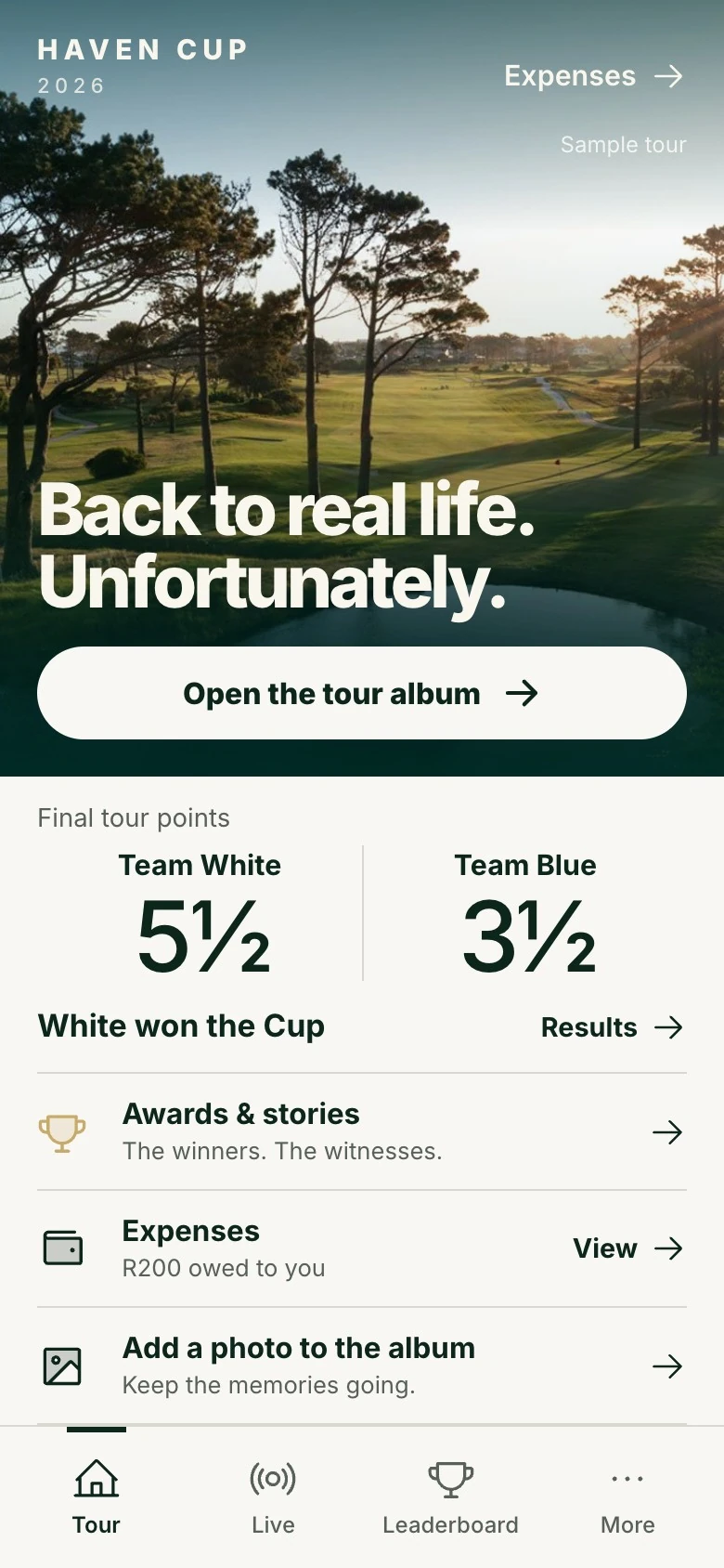 The weekend memories in Haven Cup